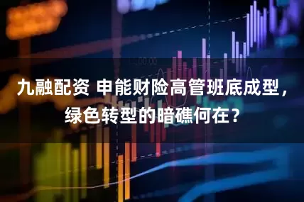 九融配资 申能财险高管班底成型，绿色转型的暗礁何在？