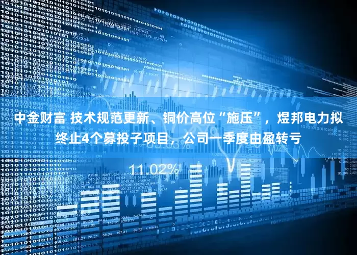 中金财富 技术规范更新、铜价高位“施压”，煜邦电力拟终止4个募投子项目，公司一季度由盈转亏